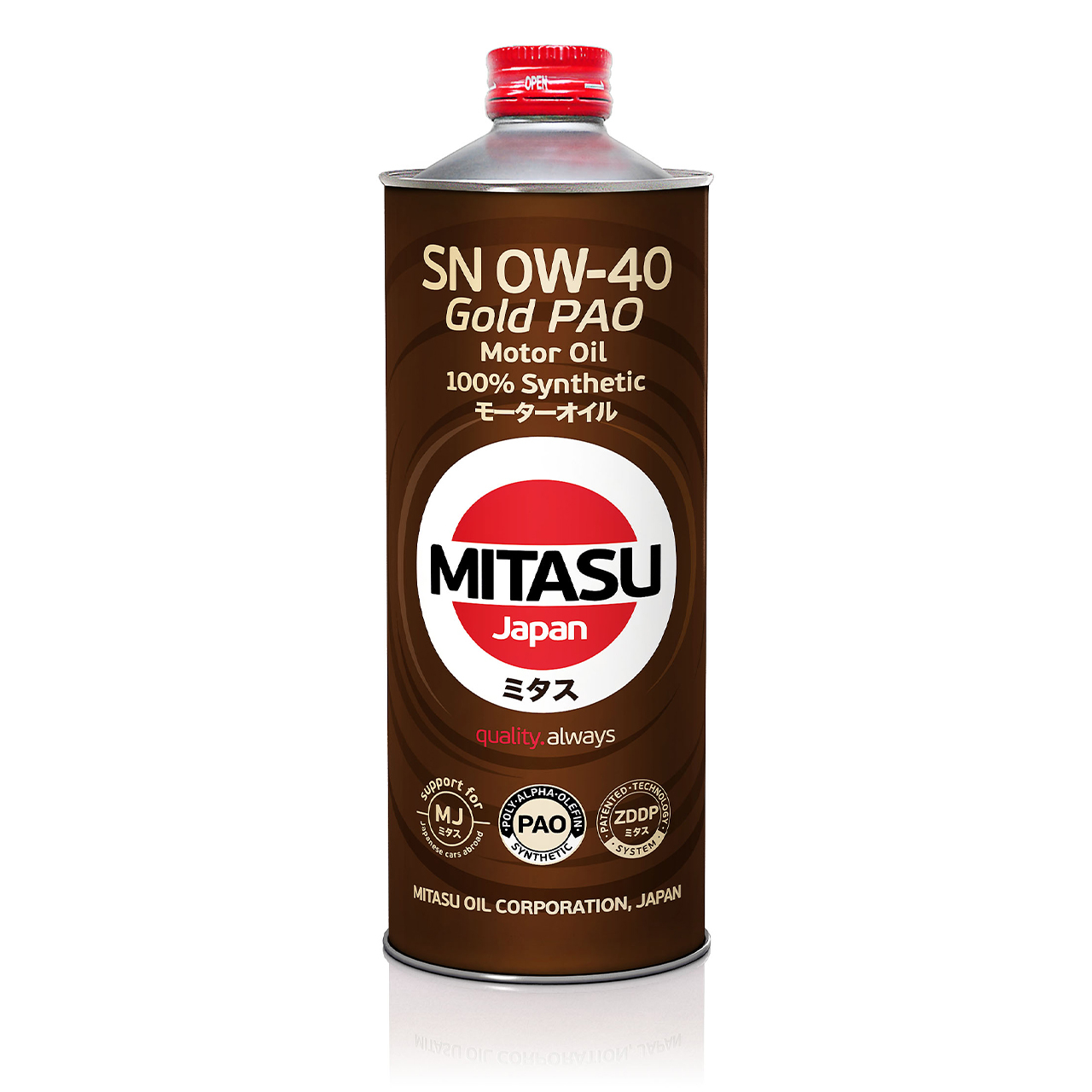 Купить запчасть MITASU - MJ1041 Масло моторное MITASU GOLD SN 0w40 1л синтетическое для бензиновых двигателей MJ104 (1/20) Япония