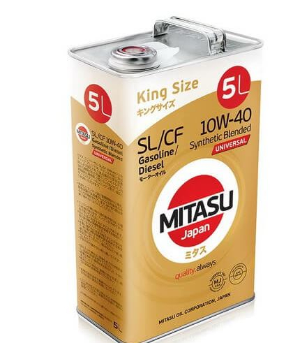 Купить запчасть MITASU - MJ1255 Масло моторное MITASU SL/CF 10w40   5л п/синтетическое универсальное MJ-125 (1/6) Япония