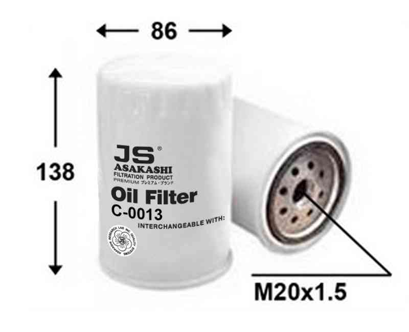 Купить запчасть JS - C0013 C0013 Фильтр масляный