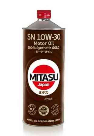 Купить запчасть MITASU - MJ1051 Масло моторное MITASU GOLD SN GF-5 10w30 1л синтетика для бензиновых двигателей MJ105 (1/20) Япония