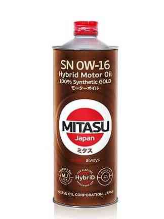 Купить запчасть MITASU - MJ1061 Масло моторное MITASU GOLD HYBRID SN 0w16 1л синтетика для бензиновых двигателей MJ106 (1/20) Япония