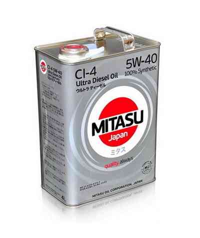 Купить запчасть MITASU - MJ2124 Масло моторное MITASU CJ-4 5w40 4л синтетическое для дизельных двигателей MJ212 (1/6) Япония