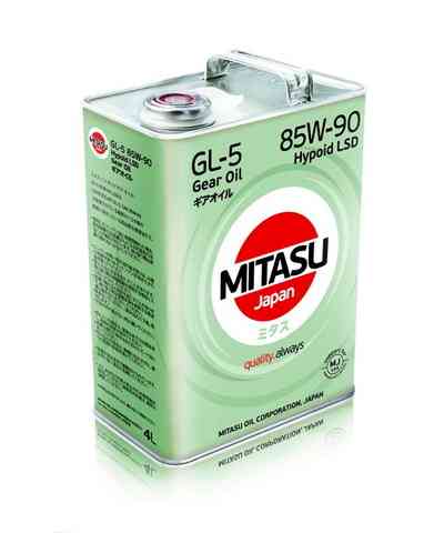 Купить запчасть MITASU - MJ4124 Масло трансмиссионное MITASU GL-5 85w90 LSD 4л минеральное MJ412 (1/6) Япония