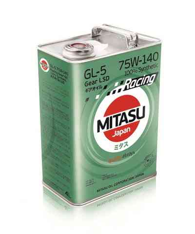 Купить запчасть MITASU - MJ4144 Масло трансмиссионное MITASU RACING GEAR OIL GL-5 75W-140 LSD 4л синтетическое MJ414 (1/6) Япония