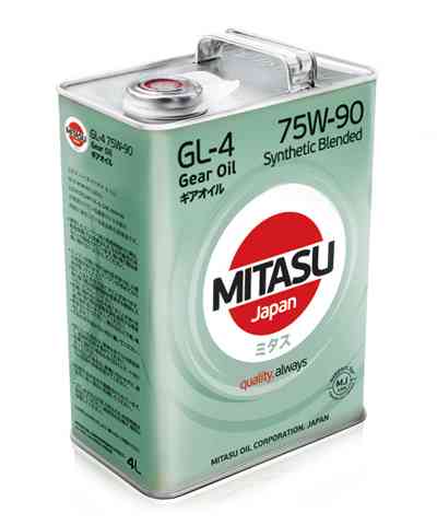 Купить запчасть MITASU - MJ4434 Масло трансмиссионное MITASU GL-4 75w90 4л п/синтетическое MJ443 (1/6) Япония