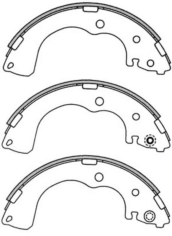 Купить запчасть NIBK - FN3402 FN3402 Тормозные колодки барабанные NiBK