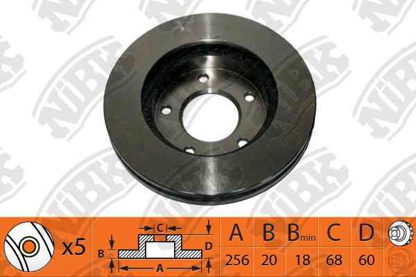 Купить запчасть NIBK - RN1301V RN1301V Диск тормозной
