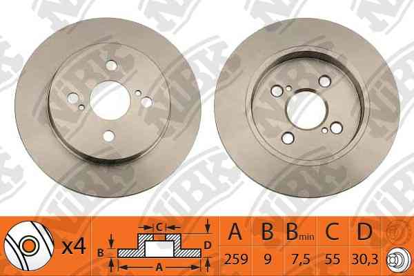 Купить запчасть NIBK - RN1310 RN1310 Диск тормозной