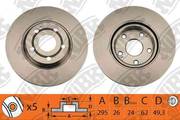 Купить запчасть NIBK - RN1318V RN1318V Диск тормозной