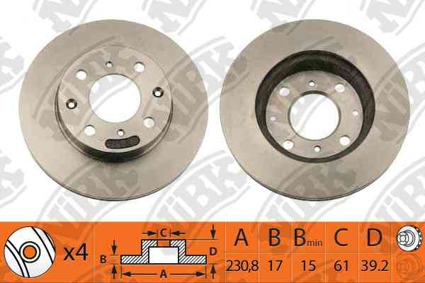 Купить запчасть NIBK - RN1350V RN1350V Диск тормозной