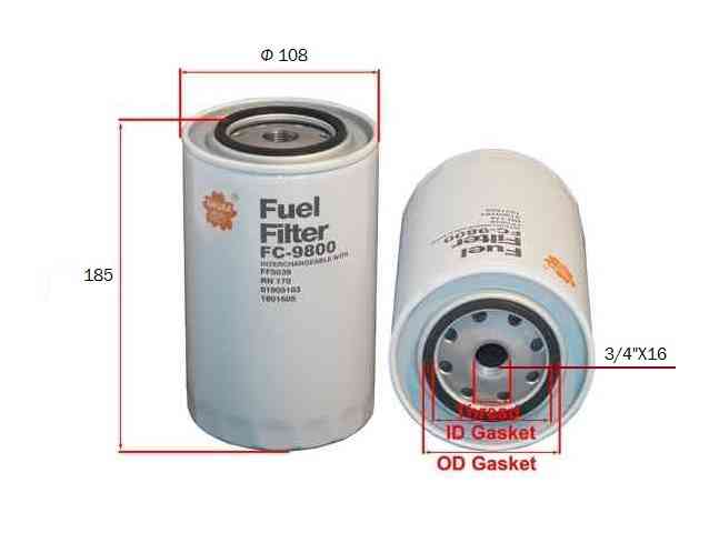 Купить запчасть SAKURA - FF5039 FF5539Фильтр топливный