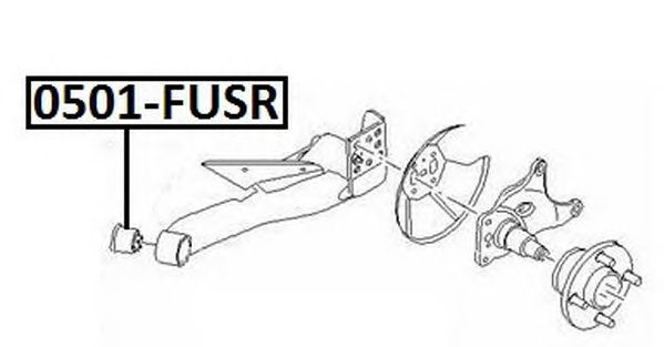 Купить запчасть ASVA - 2101FUSR Сайленблок задней балки