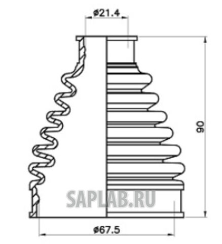 Купить JIKIU CD21131 Пыльник ШРУСа