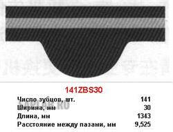 Купить запчасть MITSUBOSHI - 141ZBS30 Ремень ГРМ 141z MITSUBOSHI