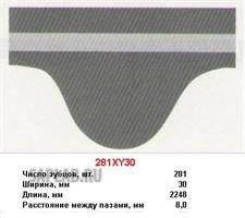 Купить запчасть MITSUBOSHI - 281XY30 Ремень ГРМ 281z MITSUBOSHI