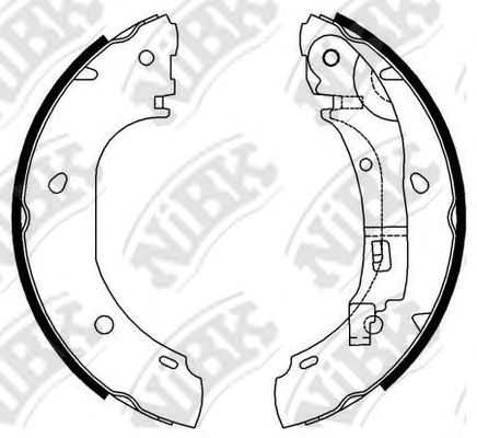 Купить запчасть NIBK - FN0585 Колод. торм. бар. NiBK FN0585