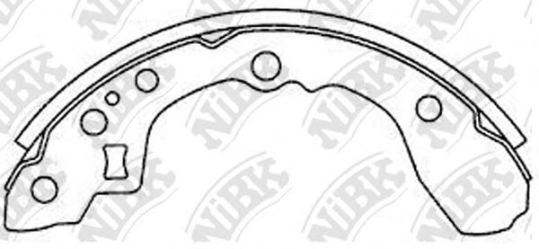 Купить запчасть NIBK - FN11161 Колод. торм. бар. NiBK FN11161