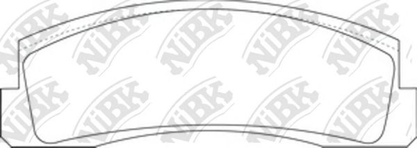 Купить запчасть NIBK - PN0230 Колод. торм. диск. NiBK PN0230