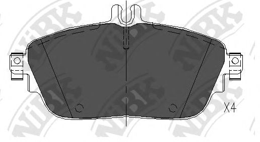 Купить запчасть NIBK - PN31009 Колод. торм. диск. NiBK PN31009