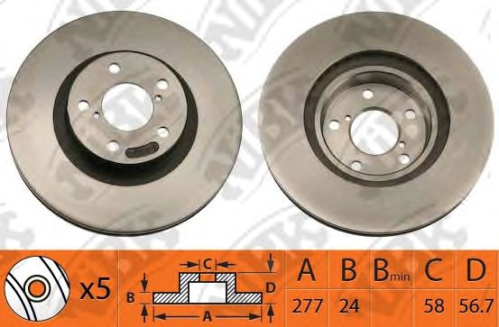 Купить запчасть NIBK - RN1010 Диск тормозной NiBK RN1010