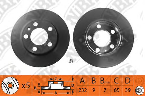 Купить запчасть NIBK - RN1084 Диск тормозной NiBK RN1084