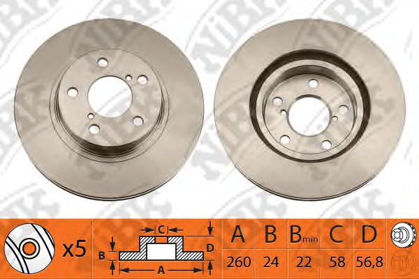 Купить запчасть NIBK - RN1091 Диск тормозной NiBK RN1091