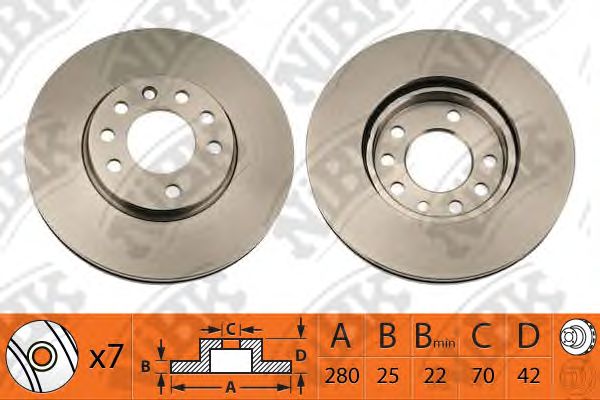 Купить запчасть NIBK - RN1112 Диск тормозной NiBK RN1112