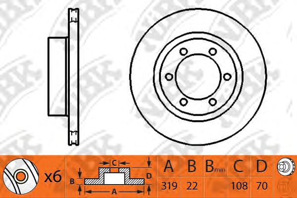 Купить запчасть NIBK - RN1128 Диск тормозной NiBK RN1128