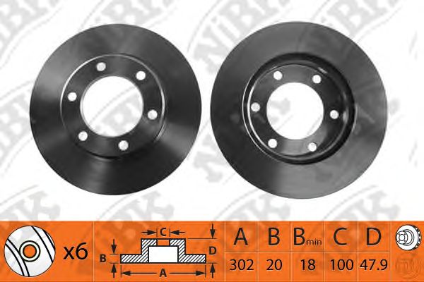 Купить запчасть NIBK - RN1139 Диск тормозной NiBK RN1139
