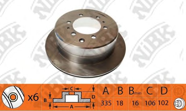 Купить запчасть NIBK - RN1157 Диск тормозной NiBK RN1157
