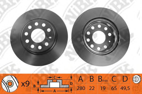 Купить запчасть NIBK - RN1179 Диск тормозной NiBK RN1179