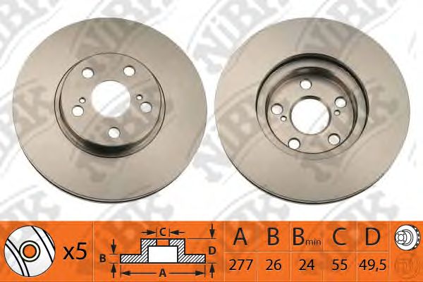 Купить запчасть NIBK - RN1200 Диск тормозной NiBK RN1200