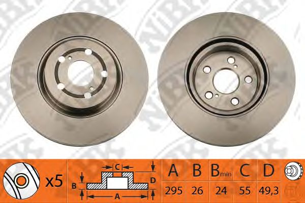 Купить запчасть NIBK - RN1210 Диск тормозной NiBK RN1210