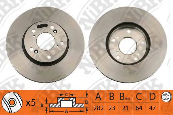 Купить запчасть NIBK - RN1218 Диск тормозной NiBK RN1218