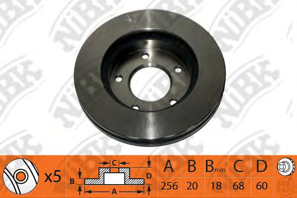 Купить запчасть NIBK - RN1301 Диск тормозной NiBK RN1301