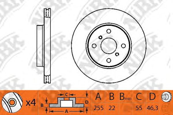 Купить запчасть NIBK - RN1309 Диск тормозной NiBK RN1309