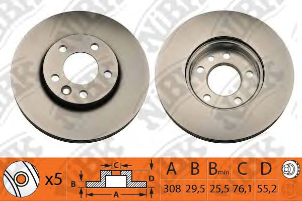 Купить запчасть NIBK - RN1316 Диск тормозной NiBK RN1316