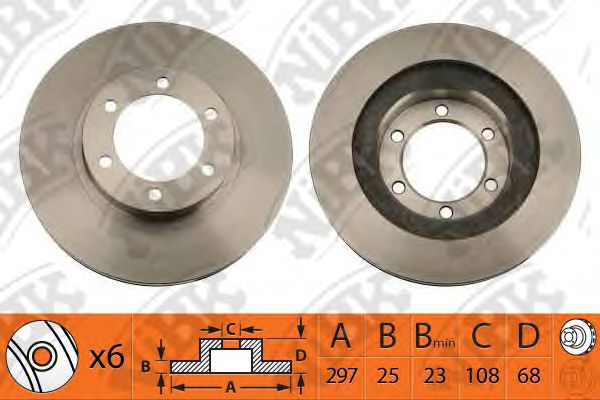 Купить запчасть NIBK - RN1319 Диск тормозной NiBK RN1319