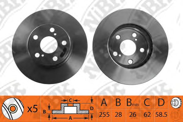Купить запчасть NIBK - RN1340 Диск тормозной NiBK RN1340