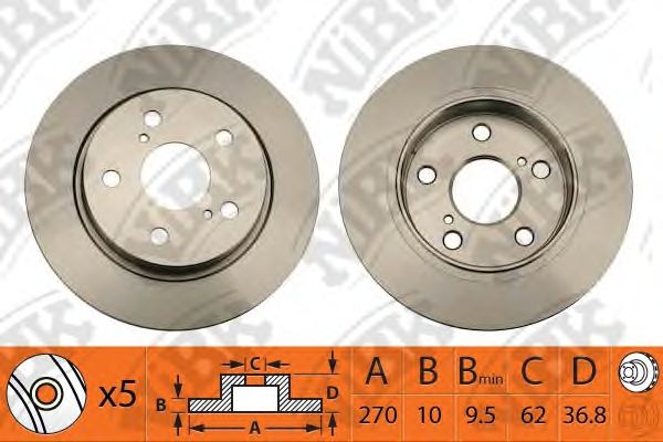 Купить запчасть NIBK - RN1352 Диск тормозной NiBK RN1352
