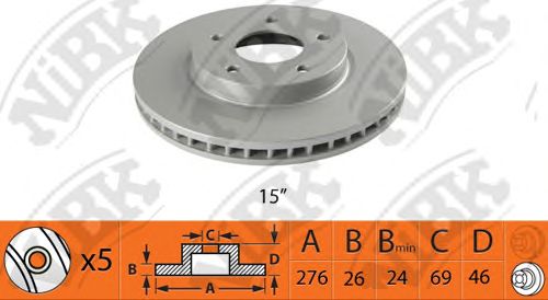 Купить запчасть NIBK - RN1366 Диск тормозной NiBK RN1366