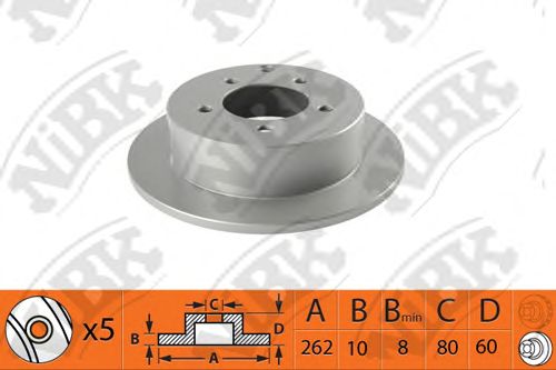 Купить запчасть NIBK - RN1367 Диск тормозной NiBK RN1367