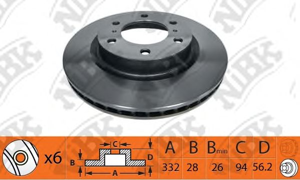Купить запчасть NIBK - RN1400 Диск тормозной NiBK RN1400