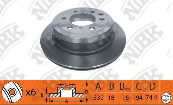 Купить запчасть NIBK - RN1401 Диск тормозной NiBK RN1401