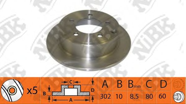 Купить запчасть NIBK - RN1402 Диск тормозной NiBK RN1402
