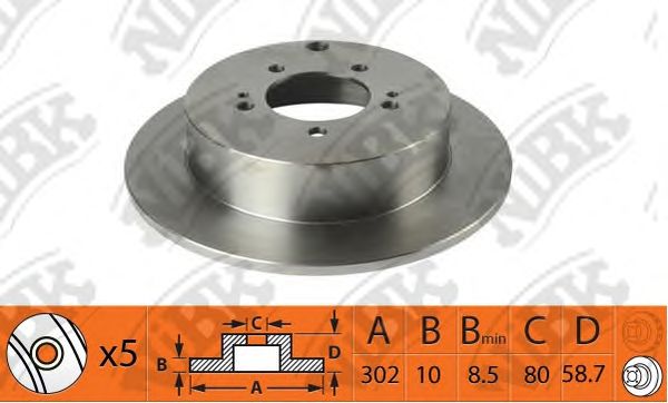 Купить запчасть NIBK - RN1404 Диск тормозной NiBK RN1404
