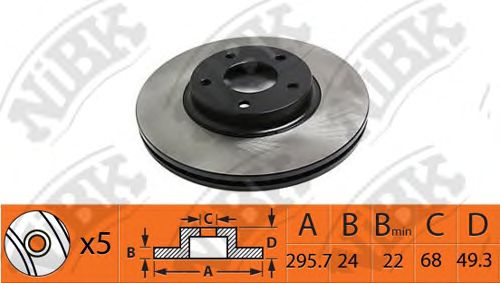 Купить запчасть NIBK - RN1417 Диск тормозной NiBK RN1417
