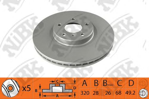 Купить запчасть NIBK - RN1423 Диск тормозной NiBK RN1423