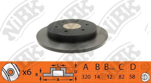 Купить запчасть NIBK - RN1431 Диск тормозной NiBK RN1431
