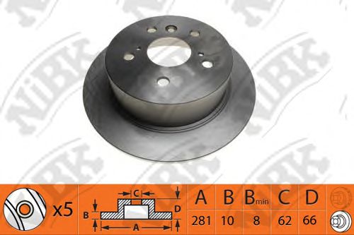 Купить запчасть NIBK - RN1432 Диск тормозной NiBK RN1432